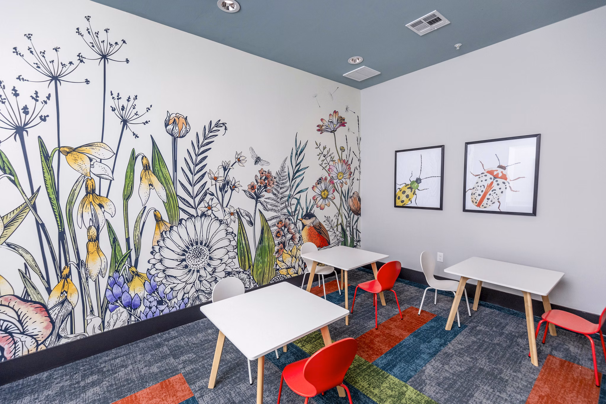 Clubhouse day care center with modern facilities at The Madison at City Place Apartments
