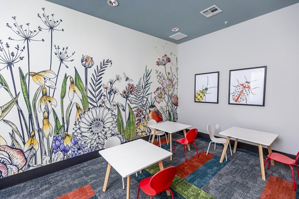 Clubhouse day care center with modern facilities at The Madison at City Place Apartments