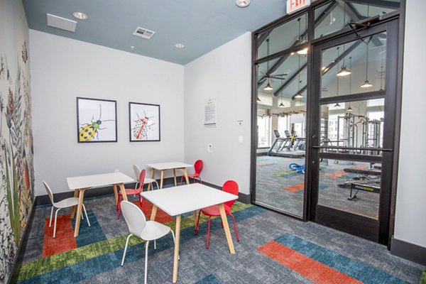 Bright daycare center with playful interior at The Madison at City Place Apartments