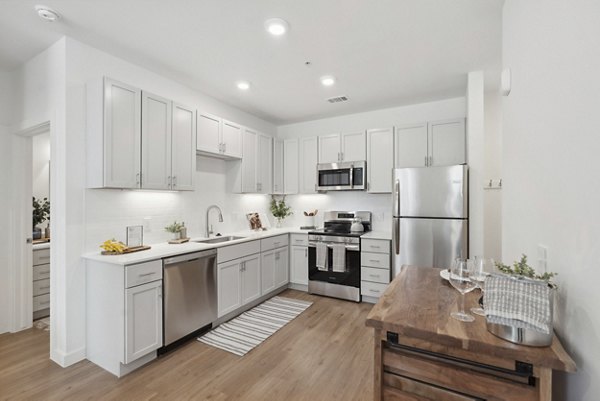 kitchen at Pure OKC Apartments