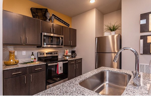 kitchen at Timberhill Commons Apartments