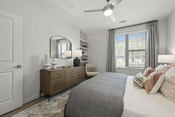 bedroom at Reverie Belmont Apartments