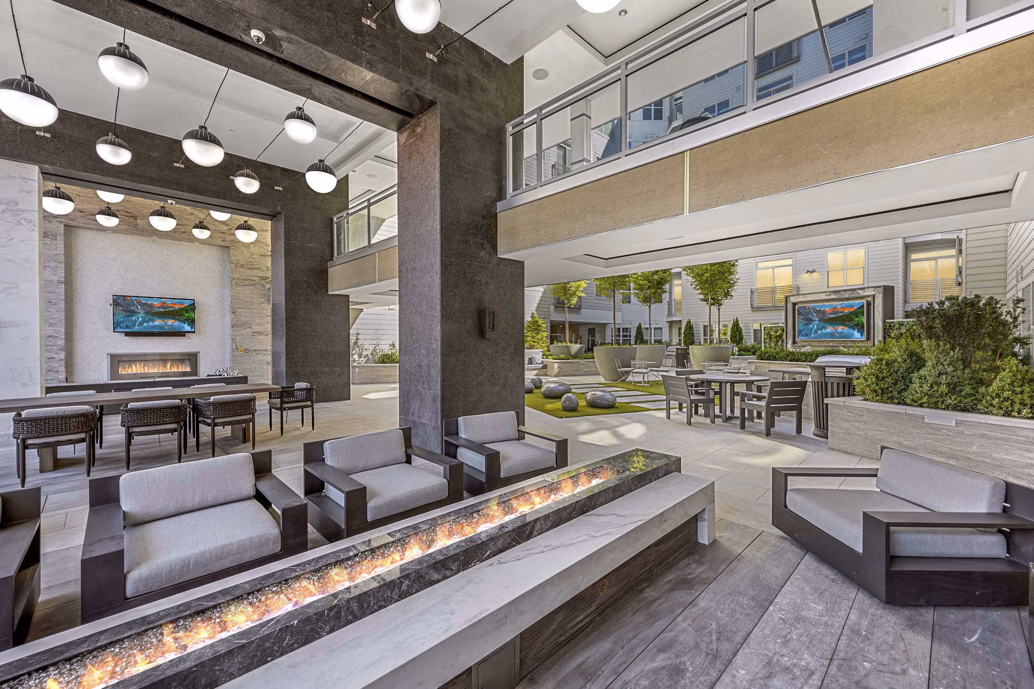 clubhouse at Hanover North Cambridge Apartments