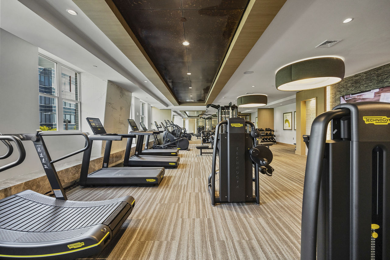 Gym at Urbane At Alewife (1 of 3)