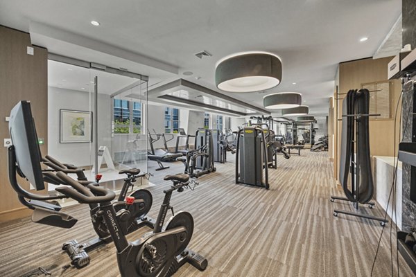 fitness center at Hanover North Cambridge Apartments