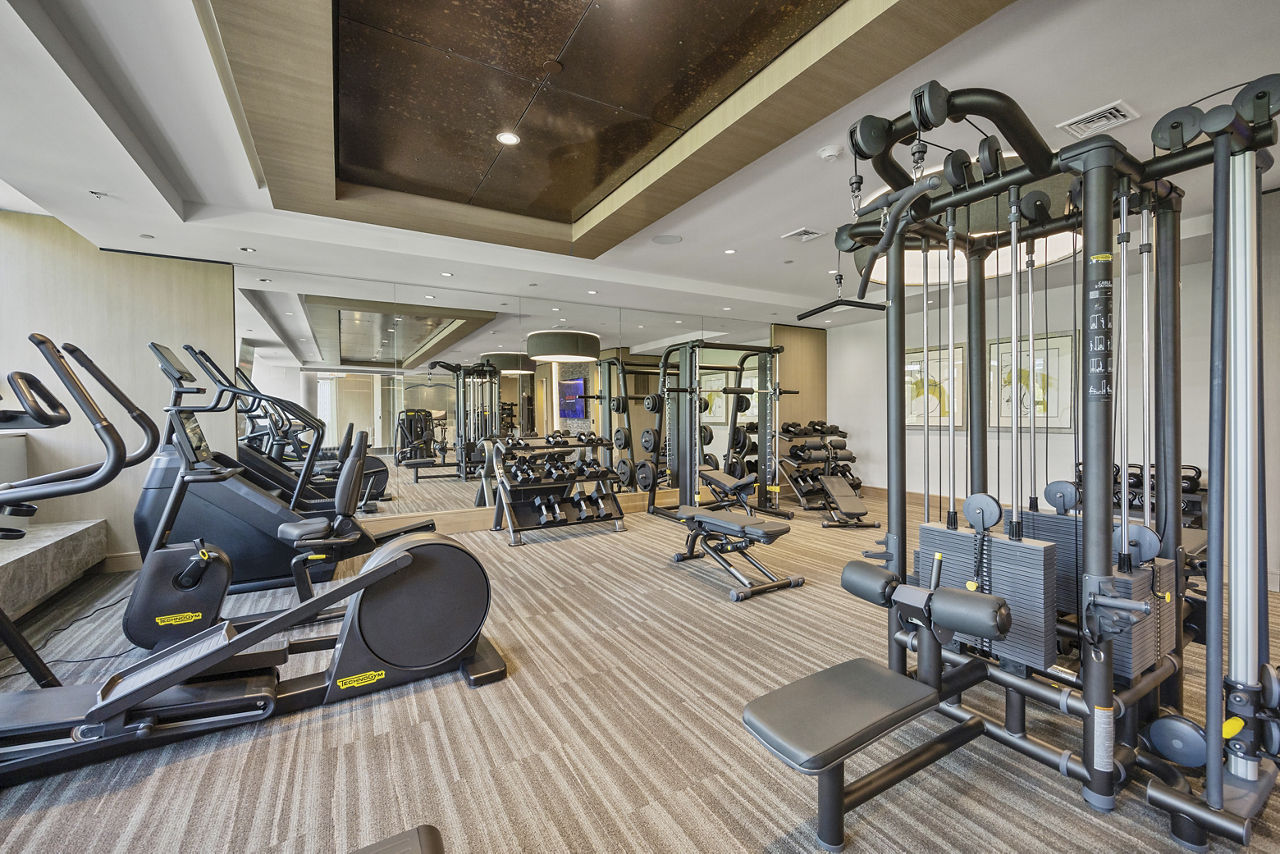Gym at Urbane At Alewife (3 of 3)