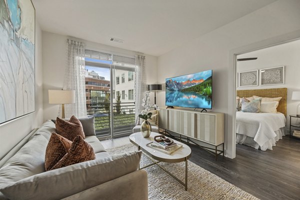 living room  at Hanover North Cambridge Apartments