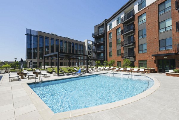 pool at The Rowe at Commonwealth Apartments