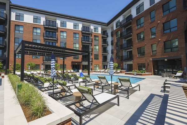 pool at The Rowe at Commonwealth Apartments