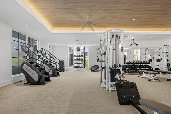 fitness center at Elan Palm Reserve Apartments