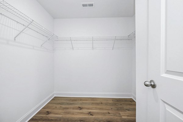 Bedroom closet with ample storage space at Affinity at Kendrick Apartments