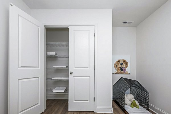 bedroom closet at Affinity at Kendrick Apartments