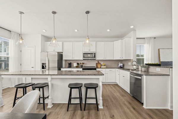 kitchen at Affinity at Oak Hills Apartments 