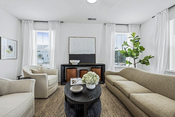 living room at Affinity at Oak Hr Apartments