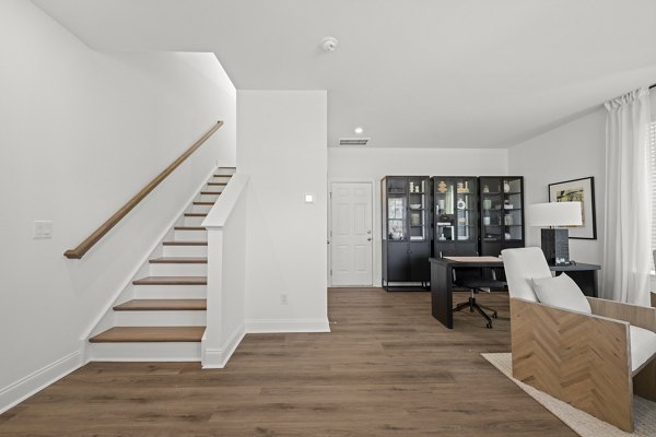 living room at Affinity at Oak Hr Apartments