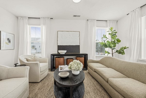 living room at Affinity at Oak Hills Townhomes