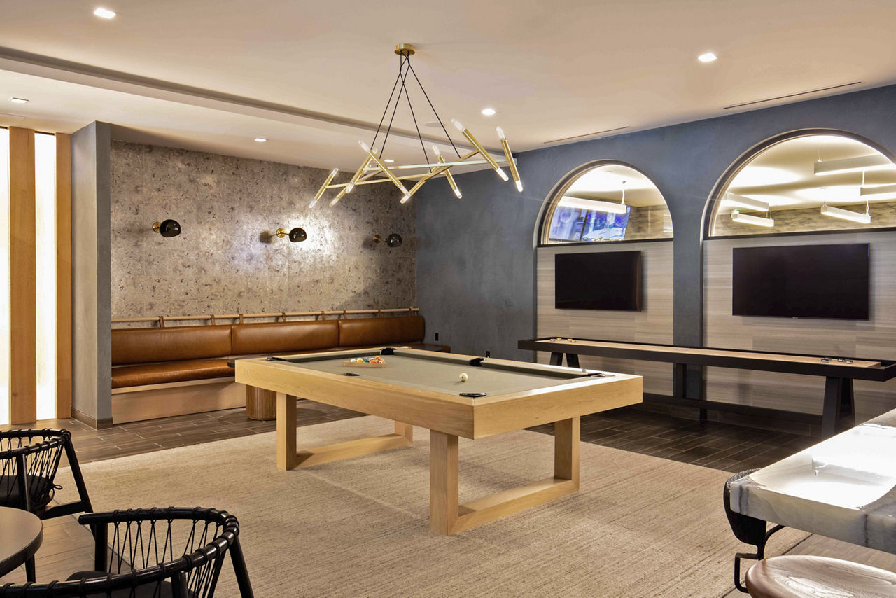 Game room at Denizen Apartments (2 of 3)