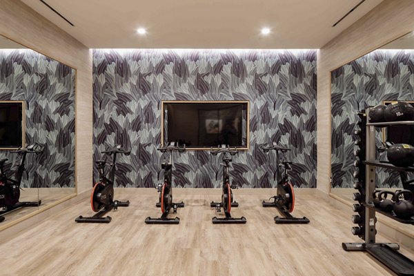 fitness center at Denizen Apartments