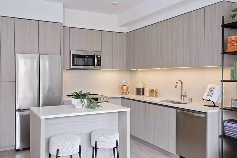 kitchen at Denizen Apartments