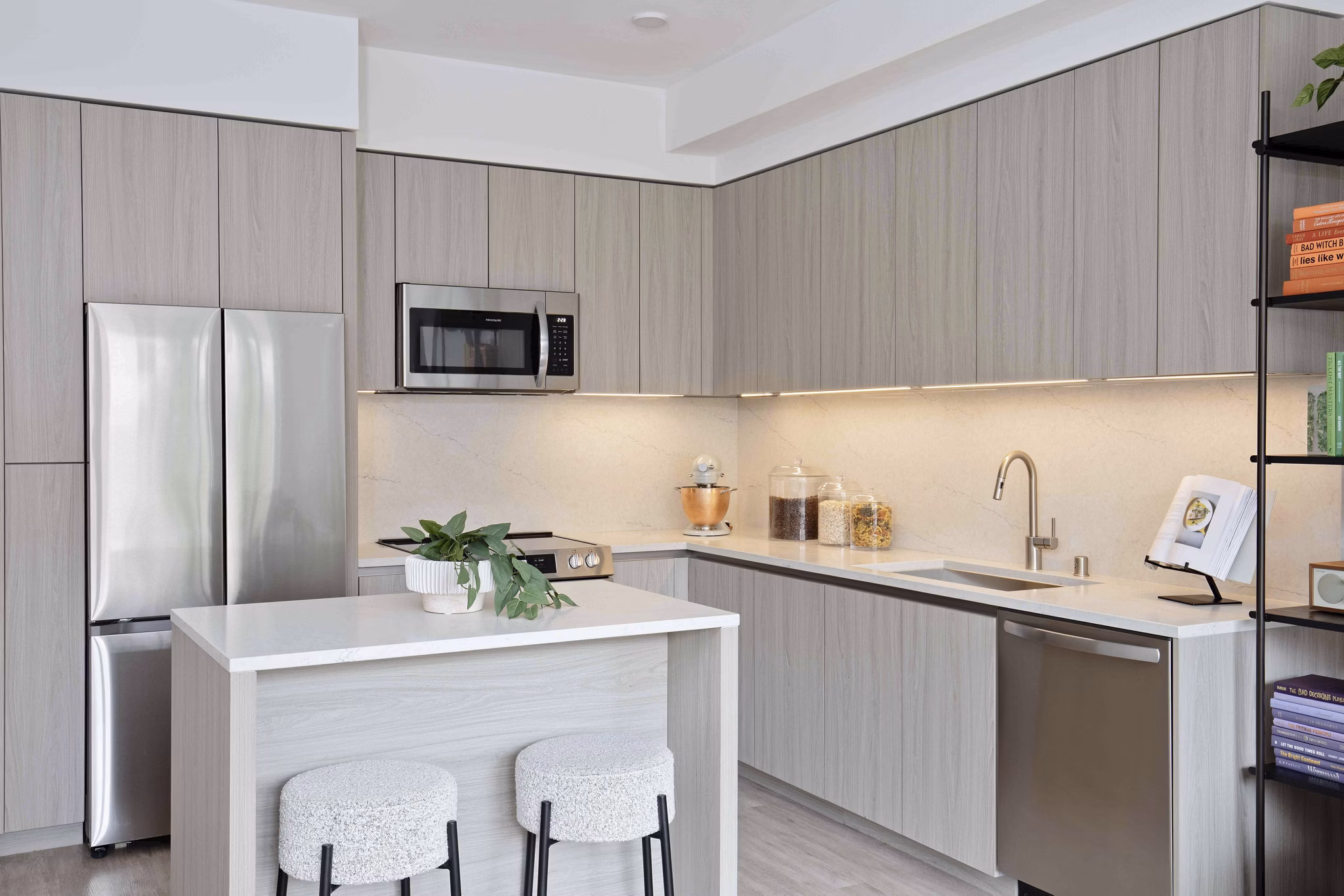 kitchen at Denizen Apartments