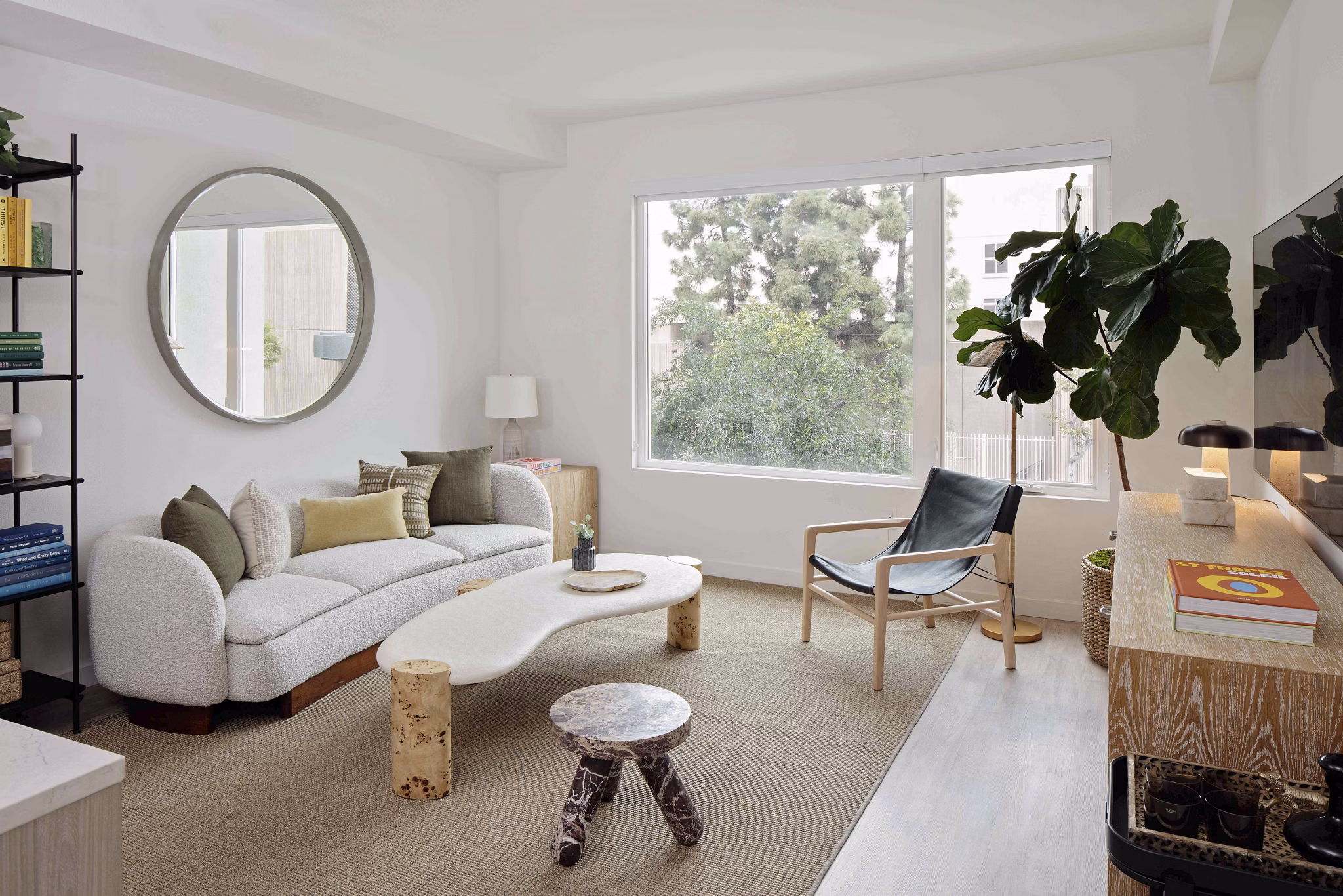 living room at Denizen Apartments
