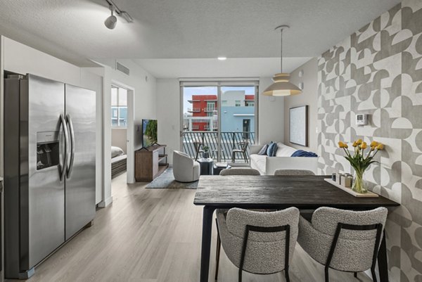 dining room and kitchen at Century Town Center Apartments