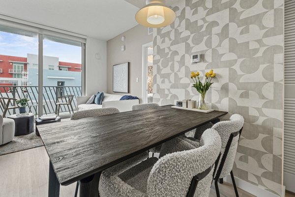 dining room and kitchen at Century Town Center Apartments