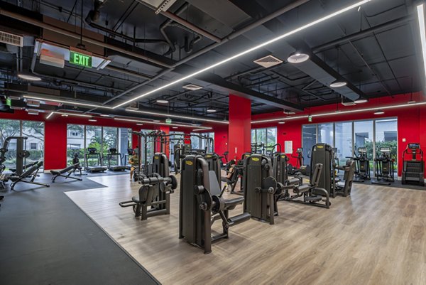 fitness center at Century Town Center Apartments