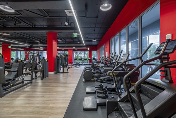 fitness center at Century Town Center Apartments