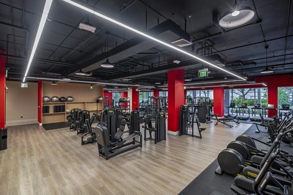 fitness center at Century Town Center Apartments