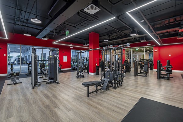 fitness center at Century Town Center Apartments