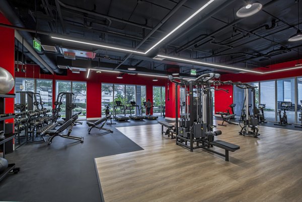 fitness center at Century Town Center Apartments