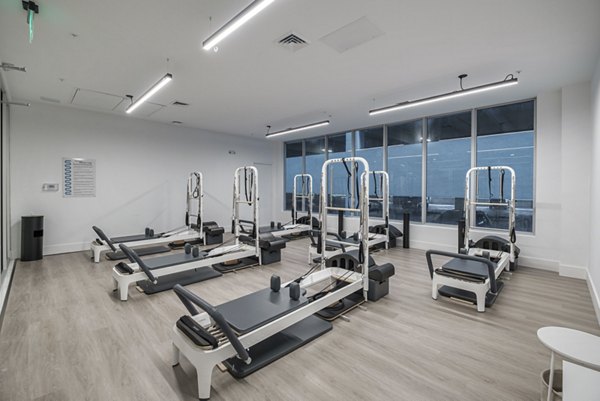 pilates room at Century Town Center Apartments