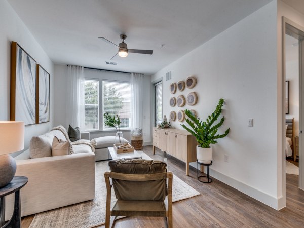 living room at The Met Apartments