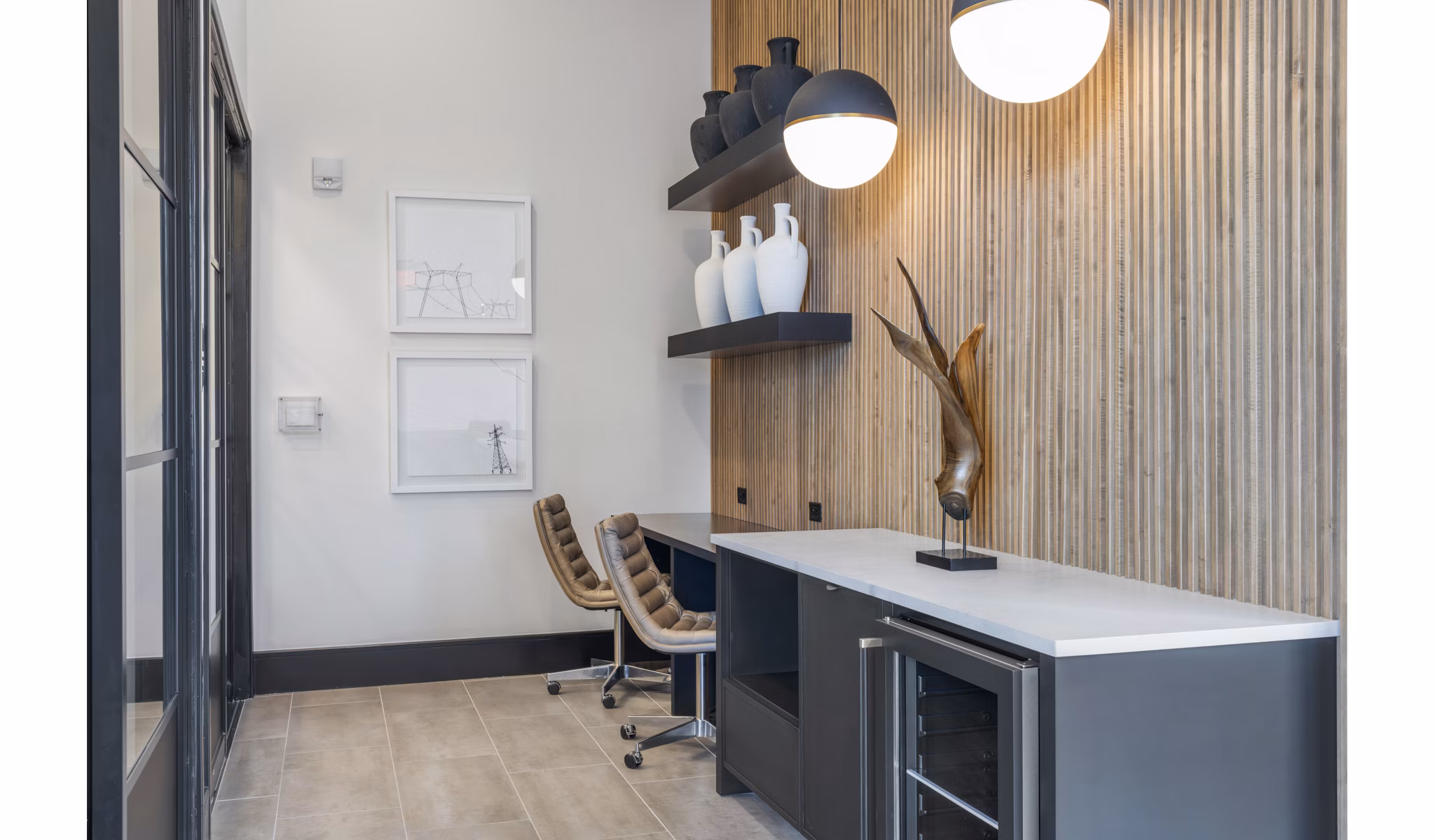 home office at The Hadley Apartments Apartments