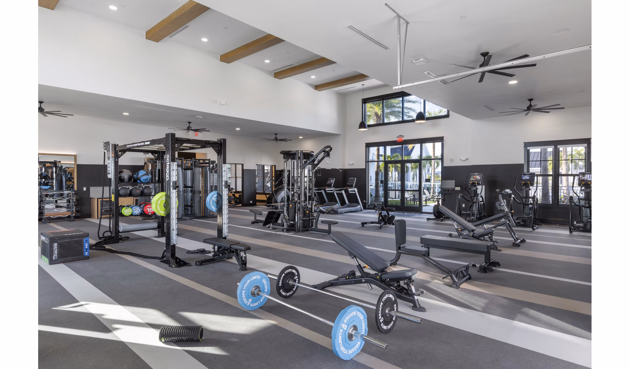 fitness center at The Hadley Apartments Apartments