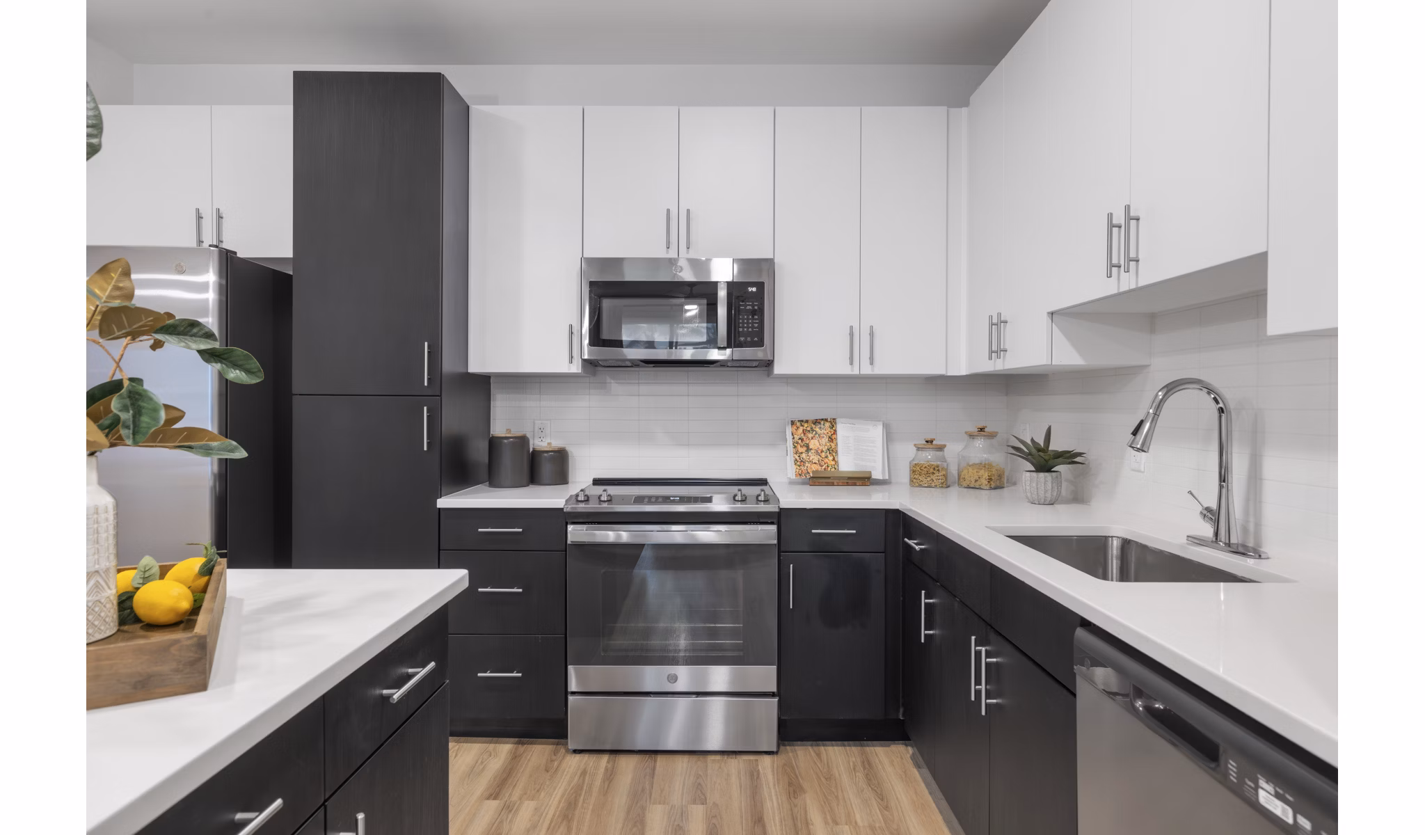 kitchen at The Hadley Apartments Apartments