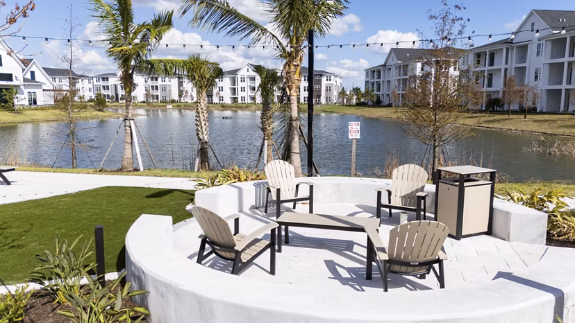 patio at The Hadley Apartments Apartments