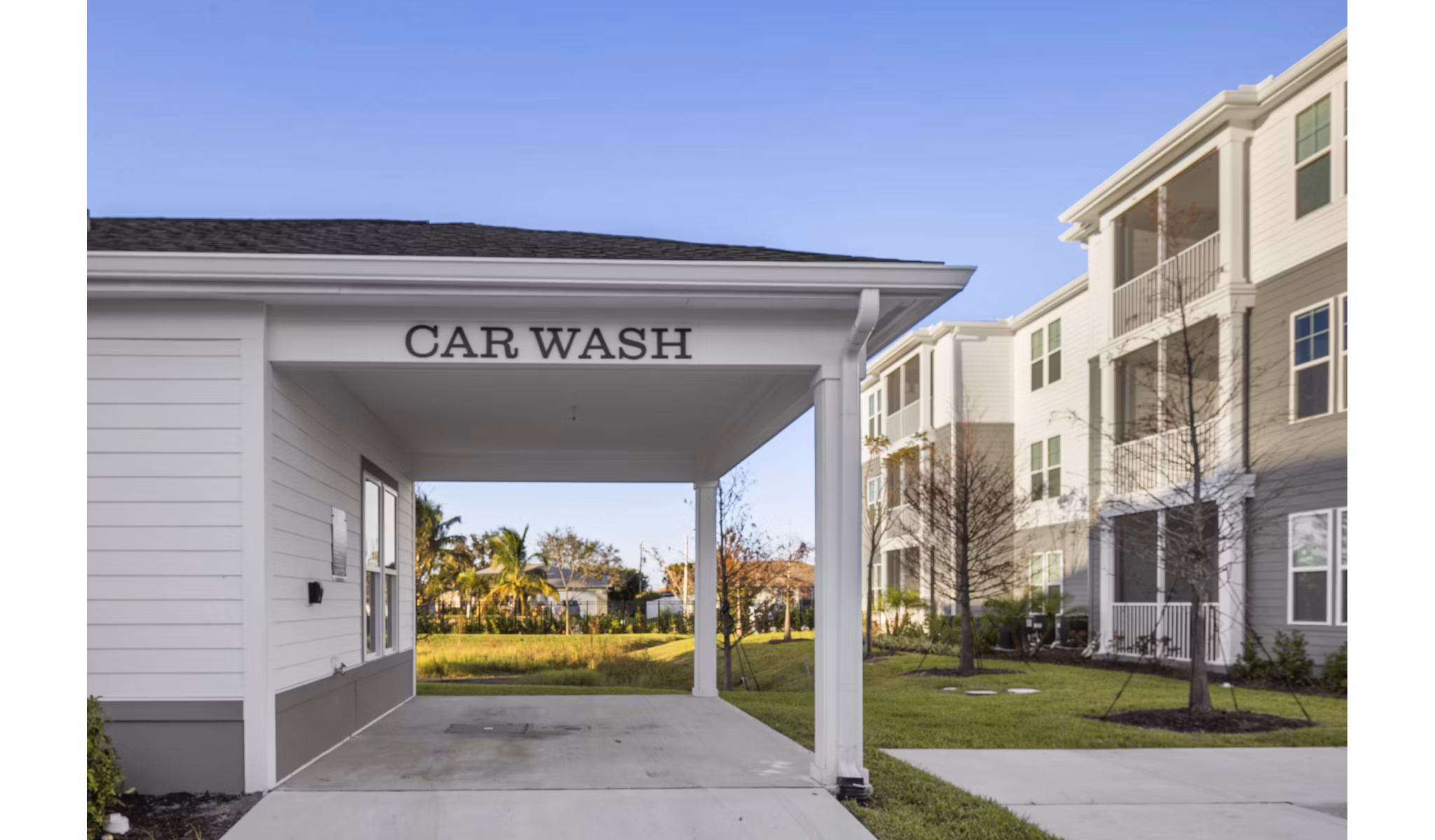 car care station at The Hadley Apartments Apartments