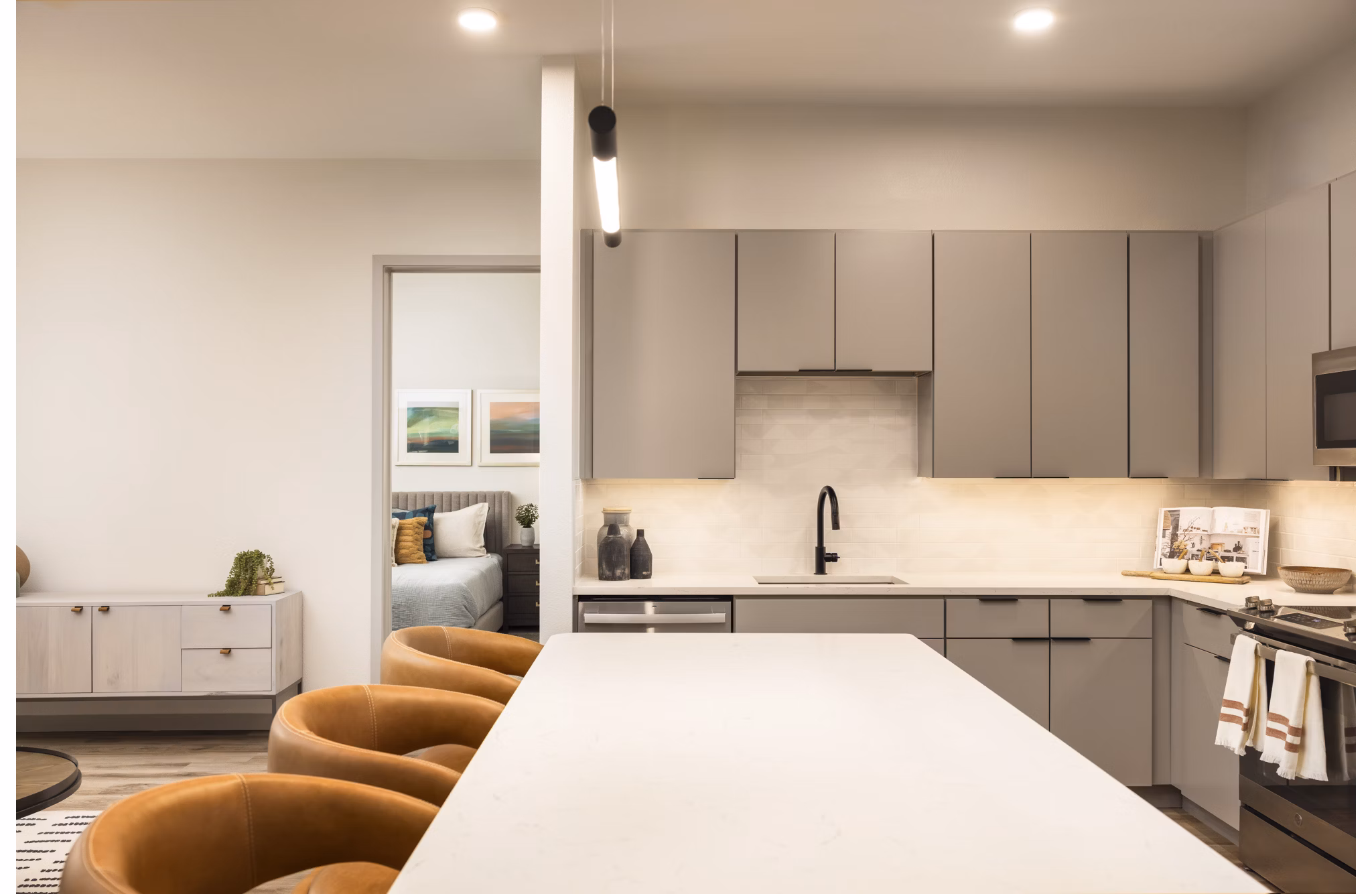 kitchen at Ensley Apartments