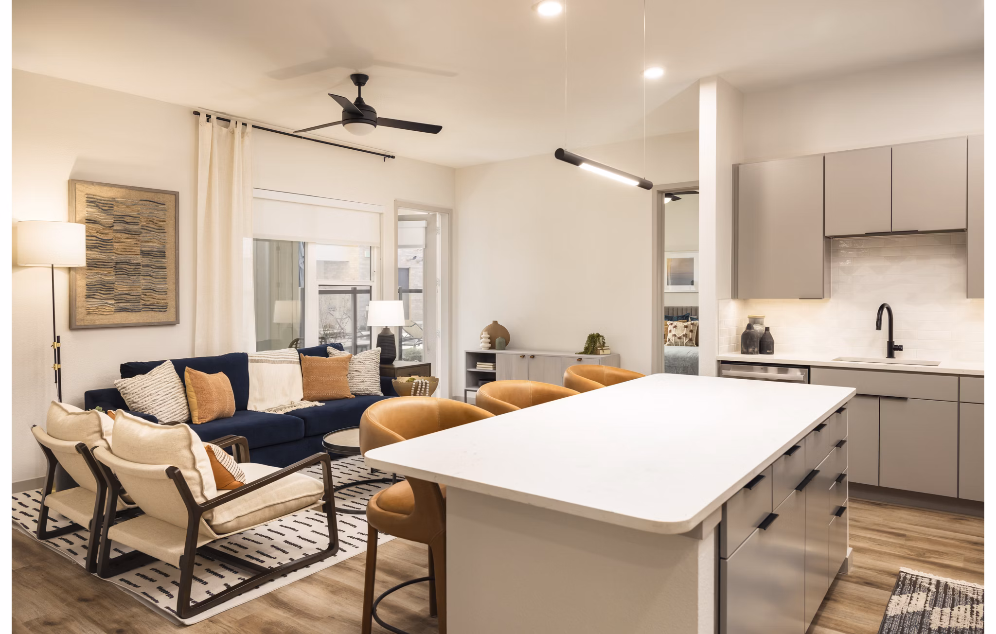 living room at Ensley Apartments