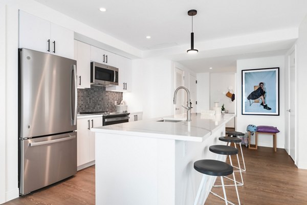 kitchen at The Noble Apartments