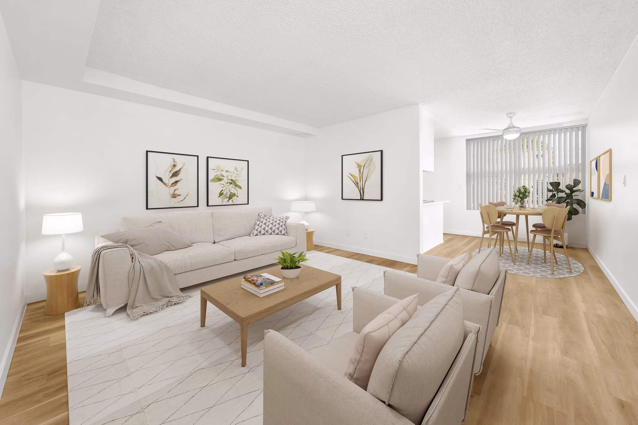 Living Room at Palmera Apartments