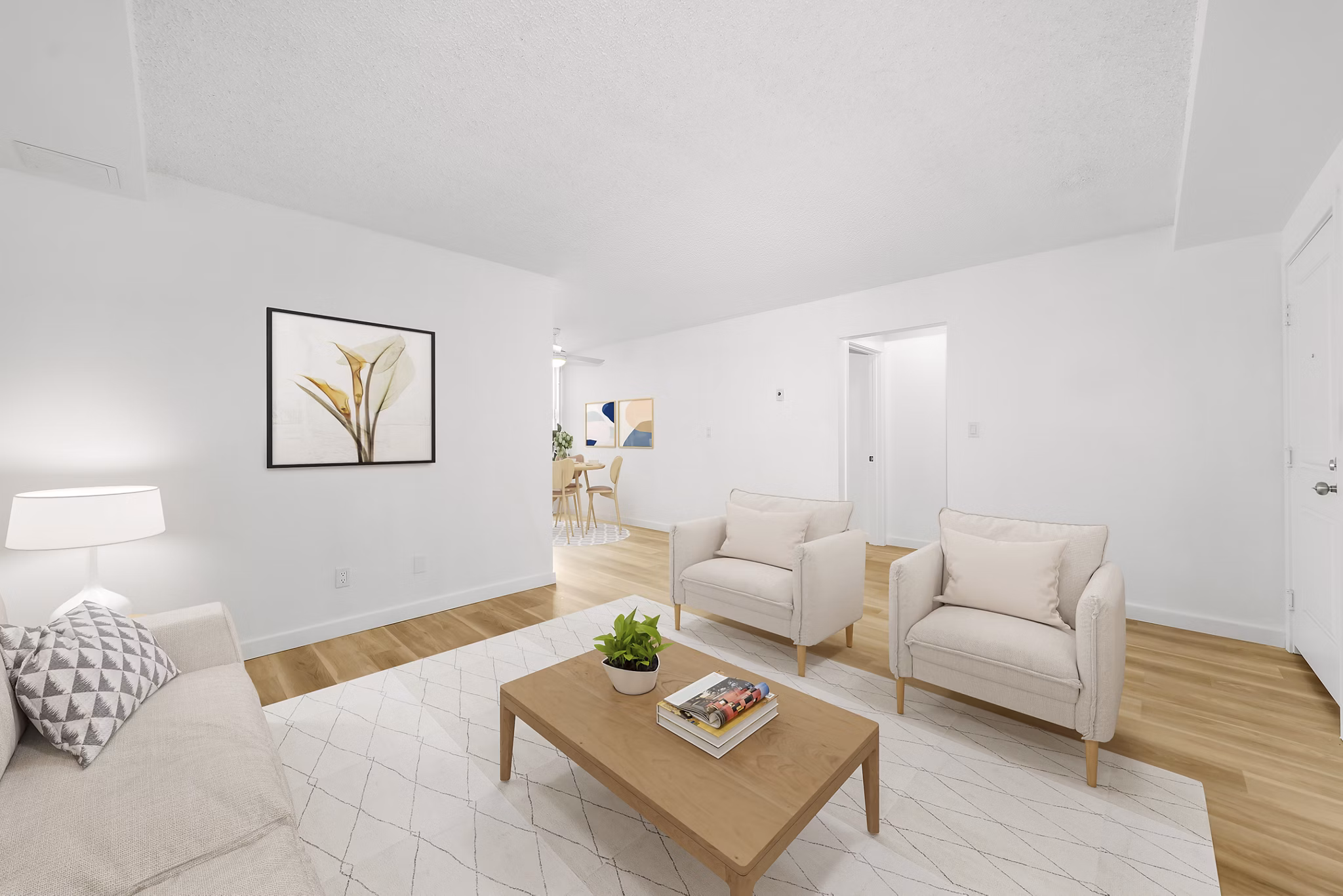Living Room at Palmera Apartments