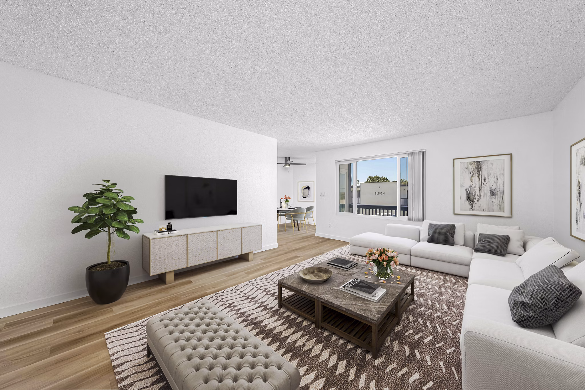 Living Room at Palmera Apartments