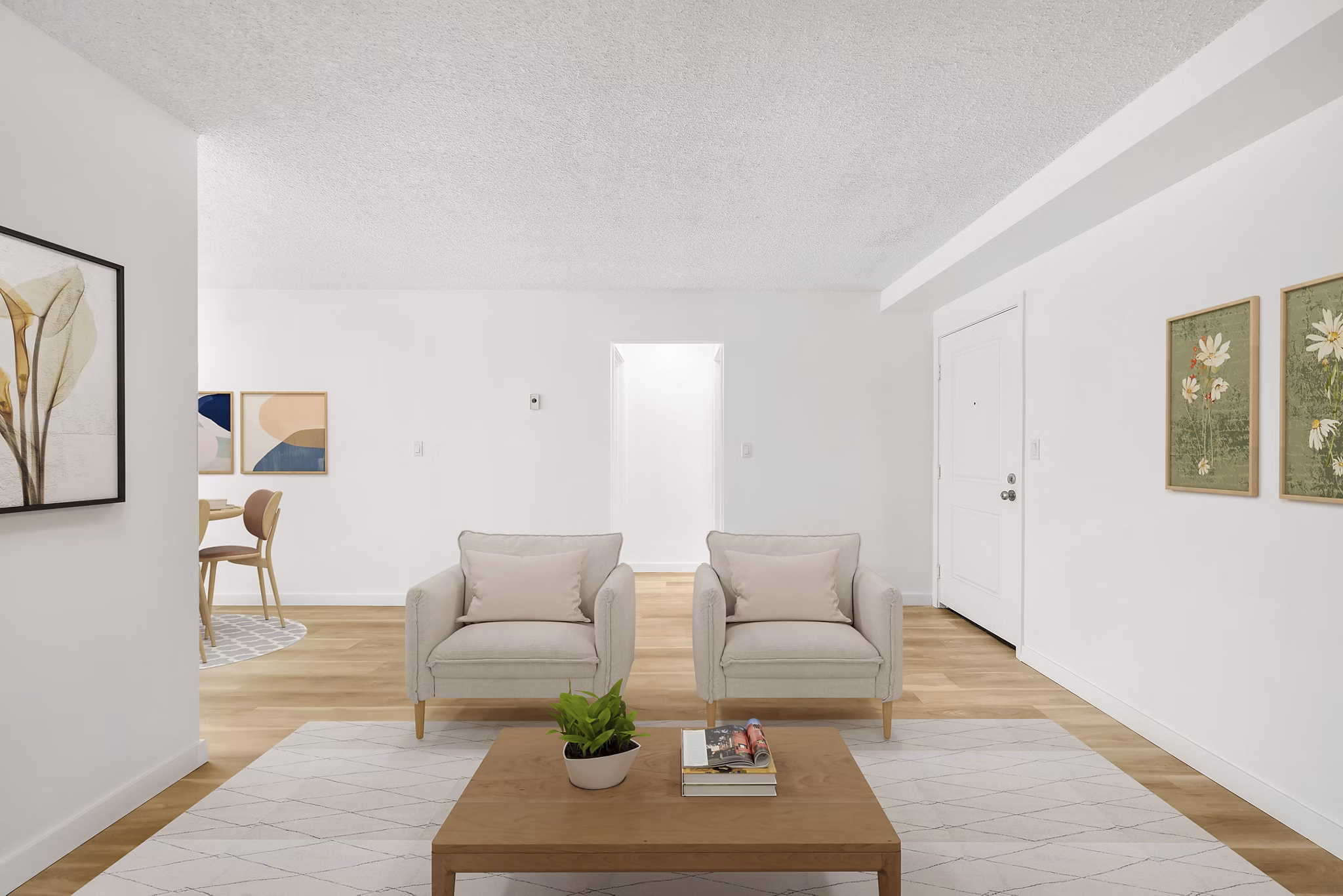 Living Room at Palmera Apartments