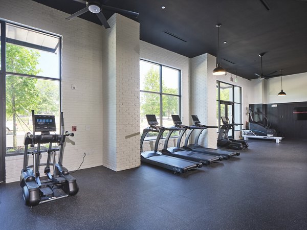 fitness center at The Eden at Lakeview Apartments