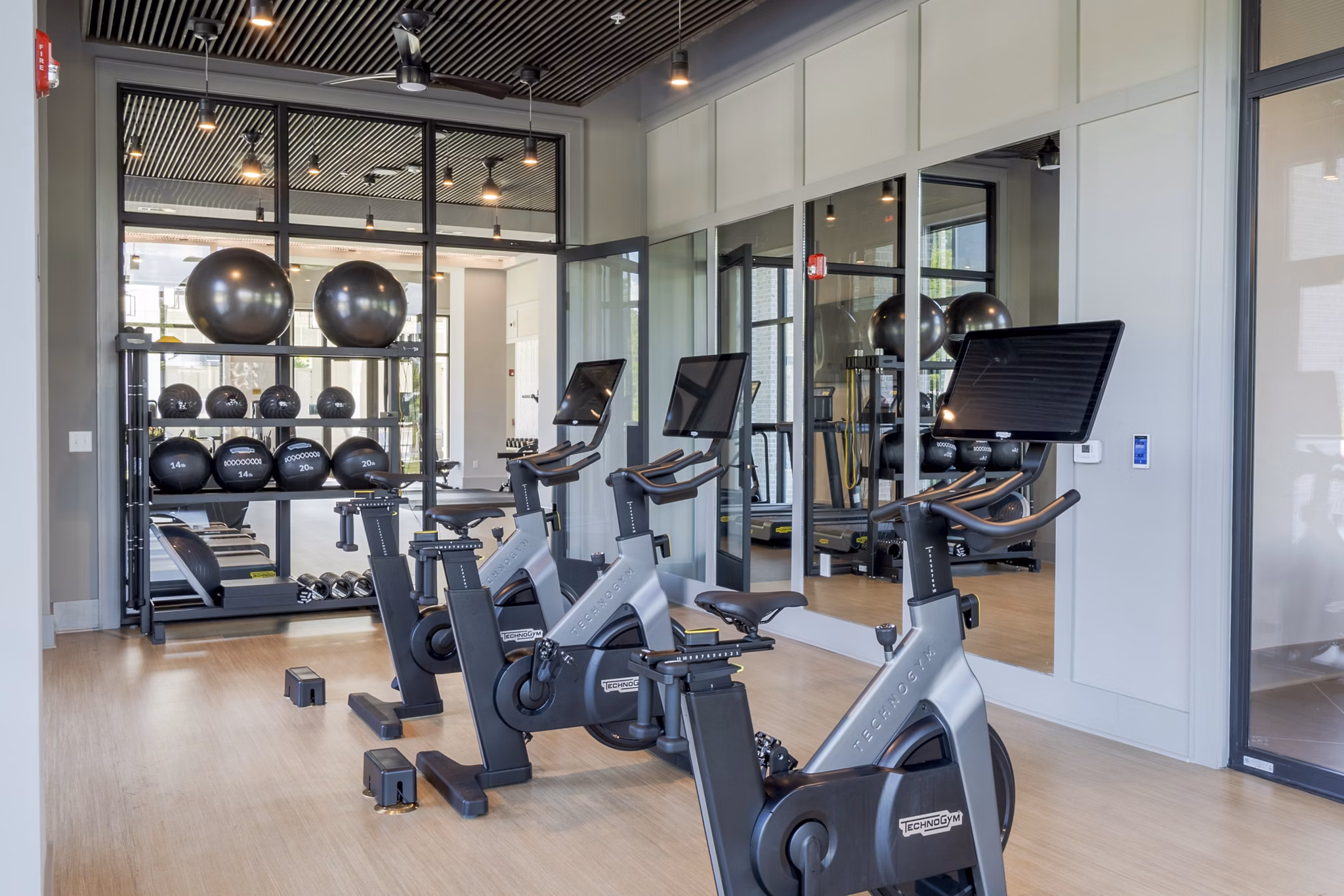 fitness center at Goddard Point Hope Apartments 
