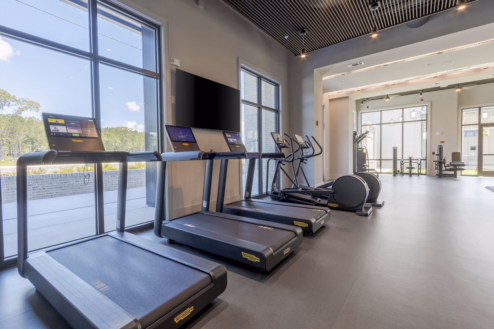 fitness center at Goddard Point Hope Apartments 
