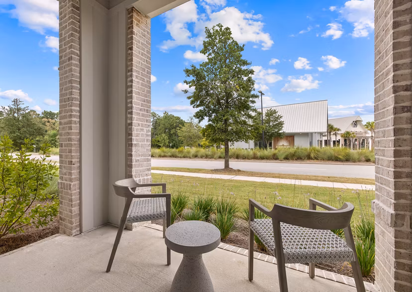 patio at Goddard Point Hope Apartments 